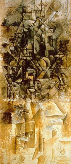 Man with a Mandolin 2 1911 Pablo Picasso Oil Paintings